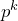 p^k