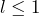 l\le 1