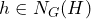 h\in N_G(H)