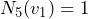 N_5(v_1)=1