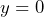y=0