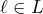 \ell\in L