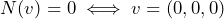 N(v) = 0 \iff v = (0,0,0)