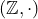 (\mathbb{Z},\cdot)