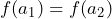 f(a_1) = f(a_2)