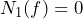 N_1(f) = 0
