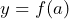 y = f(a)