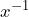 x^{-1}