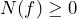 N(f) \ge 0